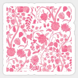 Chinese Baby Pink Floral Pattern - Hong Kong Summer Flowers Sticker